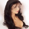 20inch natural color body wave Chinese virgin human hair natural lace front  wig