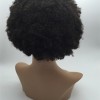 8inch natural color kinky afro Indian vigin hair lace front wig