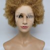 8inch GOLDEN BLONDE 27 kinky afro Chinese remy human hair lace front wig