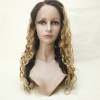20inch layered color loose curly remy human hair natural lace front  wig from shinewig