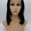 12inch 1B straight Chinese remy human hair bob style closure lace front wig shinewig