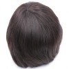 Virgin human hair natural straight toupee