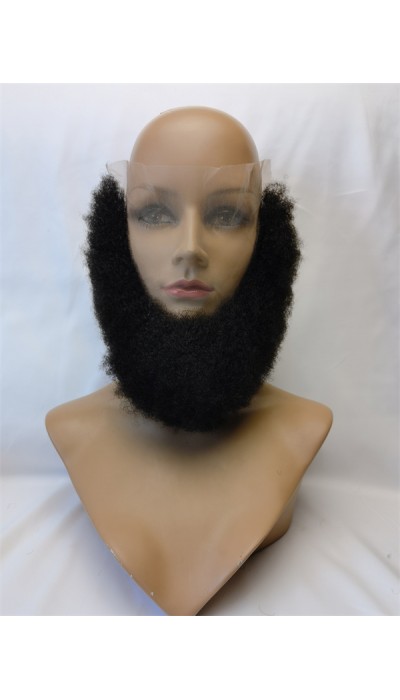 Natural color kinky afro full lace beards from shinewig