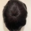 Natural straight lace with PU thin skin base toupee