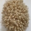 Curly  blonde color full lace Toupee