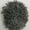 Curly  1B mixed grey color full lace Toupee