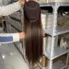 16inch Chinese Virgin human hair silk straight top quality silk topper