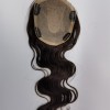 16inch Chinese Remy human hair body wavy hair topper