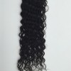 24inch deep curly natural color Indian virgin human hair weft