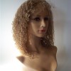 18inch curly Indian vigin hair natural full lace wig