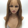 16inch  silk straight Chinese vigin hair natural full lace wig