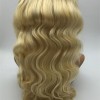 16inch  Body Wave  613 Color Blonde Chinese vigin human hair natural full lace wig