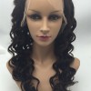 20inch natural color natural hairline beautiful spiral wave Indian remy human hair full lace wig shinewig