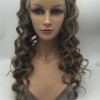 20inch natural hairline beautiful spiral wave Chinese remy human hair full lace wig shinewig