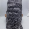 22inch dark gray body wavy Chinese remy hair full lace wig