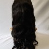 18inch natural color body wave Remy human hair full lace wig