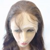 18inch dark brown color body wave Remy human hair full lace wig