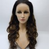 22inch piano balayage brown color body wave Chinese remy hair full lace wig shinewig