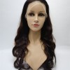 22inch  OMBRE brown color body wave Chinese remy hair full lace wig shinewig