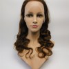 16inch  brown color body wave Chinese remy human hair natural full lace wig from shinewig