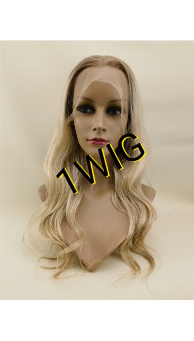 20inch BALAYAGE blonde COLOR high quality celebrity luxury full lace wig from 1wig