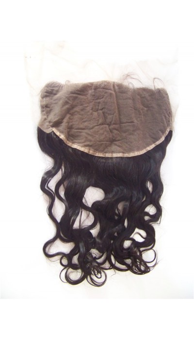 16inch wavy natural color HD swiss lace frontal