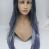 High temperature dark roots ombre color  beautiful wavy synthetic lace front wig shinewig