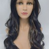 High temperature highlights color piano color  beautiful wavy synthetic lace front wig shinewig