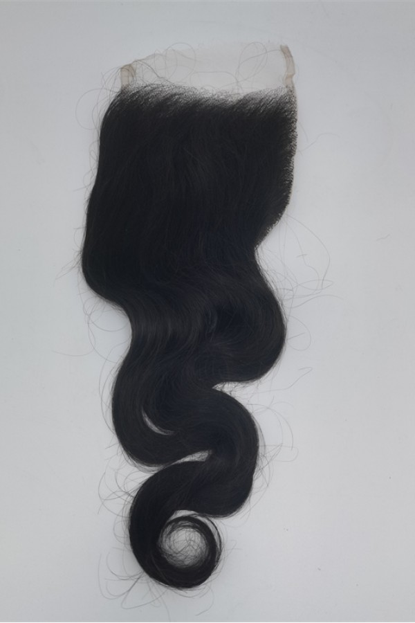 12inch body wave virgin human hair top closure