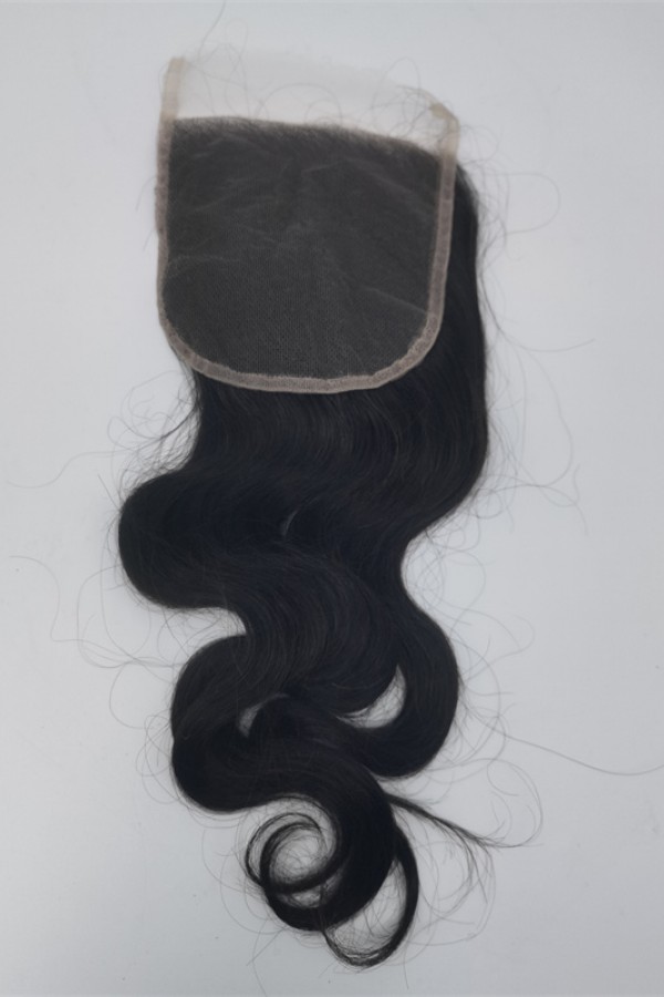 12inch body wave virgin human hair top closure