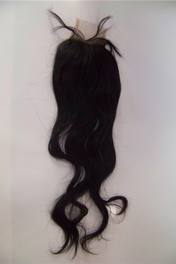 16 inch body wave virgin human hair lace closure